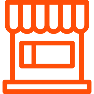 picto stores toiles intérieur orange