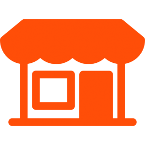 picto stores d'extérieur orange
